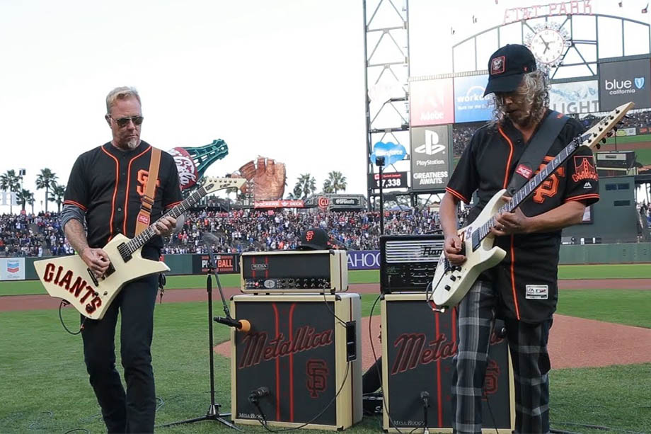 группа Metallica с продукцией ESP LTD